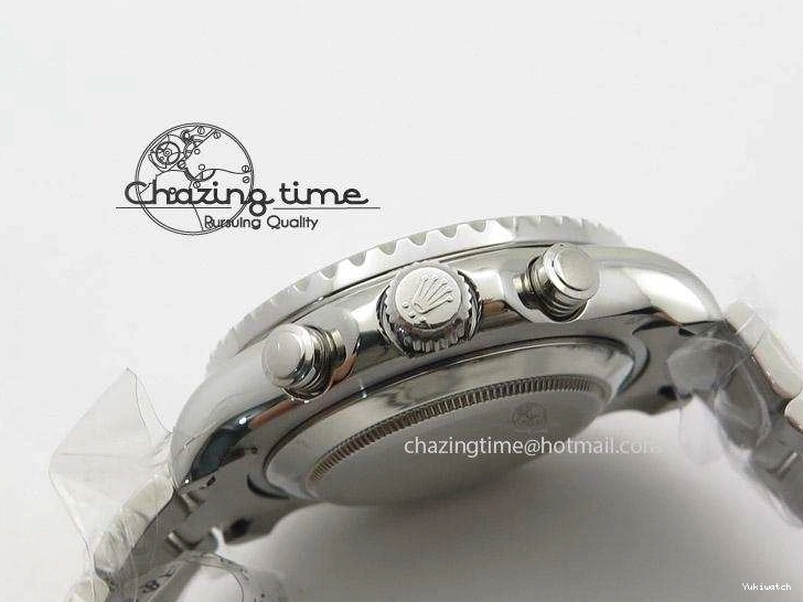 SS Dial A7750 on SS 116680 Bracelet YachtMaster II White 0423